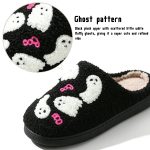 BERANMEY Halloween Slippers for Women Perfect Soft Plush Comfy Warm Slip-On Cute Womens Slippers Indoor Fluffy House Slippers for Women and Men Non-slip Fuzzy Flat Slides - Image 20