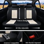 FLORICH Leather Car Seat Covers Full Set for Cars, SUVs & Trucks, Pink Black Front & Rear Automotive Seat Covers, Universal Fit for Toyota Honda Ford Jeep - Image 37