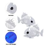 Joyfy Halloween Skeleton Fish Skeleton Halloween Decor,Plastic Skeleton with LED Eye for Halloween Decoration Outdoor Haunted House Party - Image 11