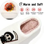 BERANMEY Halloween Slippers for Women Perfect Soft Plush Comfy Warm Slip-On Cute Womens Slippers Indoor Fluffy House Slippers for Women and Men Non-slip Fuzzy Flat Slides - Image 43