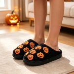 BERANMEY Halloween Slippers for Women Perfect Soft Plush Comfy Warm Slip-On Cute Womens Slippers Indoor Fluffy House Slippers for Women and Men Non-slip Fuzzy Flat Slides - Image 54