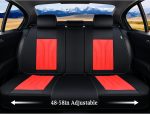 FLORICH Leather Car Seat Covers Full Set for Cars, SUVs & Trucks, Pink Black Front & Rear Automotive Seat Covers, Universal Fit for Toyota Honda Ford Jeep - Image 50