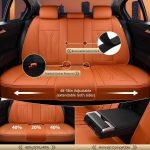 FLORICH Leather Car Seat Covers Full Set for Cars, SUVs & Trucks, Pink Black Front & Rear Automotive Seat Covers, Universal Fit for Toyota Honda Ford Jeep - Image 61