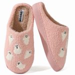 BERANMEY Halloween Slippers for Women Perfect Soft Plush Comfy Warm Slip-On Cute Womens Slippers Indoor Fluffy House Slippers for Women and Men Non-slip Fuzzy Flat Slides - Image 85