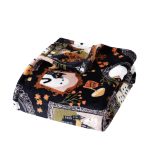 Way To Celebrate Halloween Jack-O'-Lantern Plush Oversized Couch Throw Blanket, Cream and Orange, 50 x 72 in - Image 24