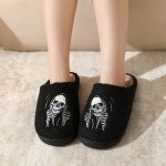 BERANMEY Halloween Slippers for Women Perfect Soft Plush Comfy Warm Slip-On Cute Womens Slippers Indoor Fluffy House Slippers for Women and Men Non-slip Fuzzy Flat Slides - Image 15