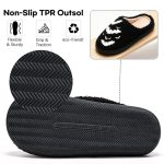 BERANMEY Halloween Slippers for Women Perfect Soft Plush Comfy Warm Slip-On Cute Womens Slippers Indoor Fluffy House Slippers for Women and Men Non-slip Fuzzy Flat Slides - Image 69