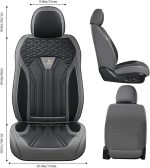 FLORICH Leather Car Seat Covers Full Set for Cars, SUVs & Trucks, Pink Black Front & Rear Automotive Seat Covers, Universal Fit for Toyota Honda Ford Jeep - Image 22