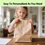 100 Pack Paper Kraft Paper Bags,Heavy Duty Large Grocery Brown Bag,14x10.5x6.5 Inch Bags for Storage,Take out,Shopping,Sacks - Image 22